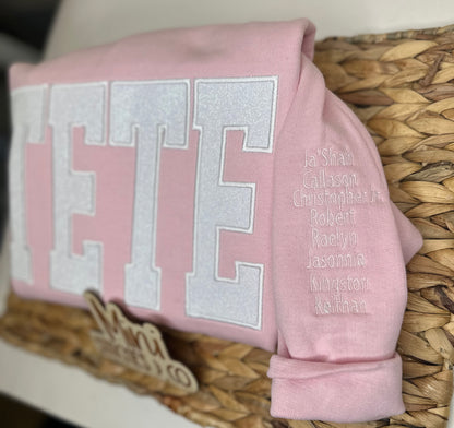 Glitter Title Sweatshirt | MAMA, GRANNY, NANA