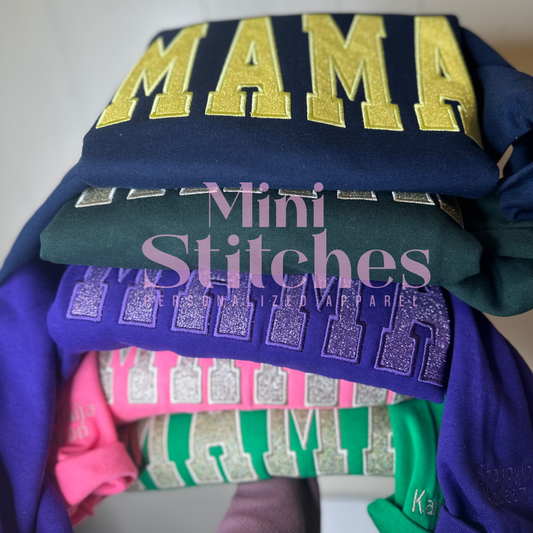 Glitter Title Sweatshirt | MAMA, GRANNY, NANA
