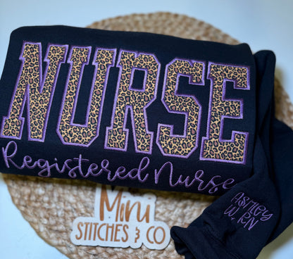 Leopard Nurse Specialty Sweatshirt