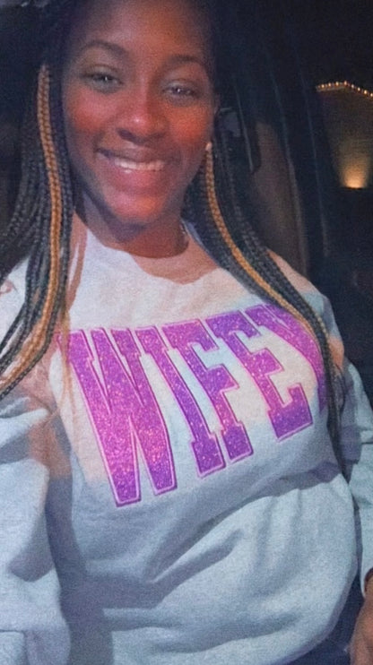 Glitter Wifey Sweatshirt
