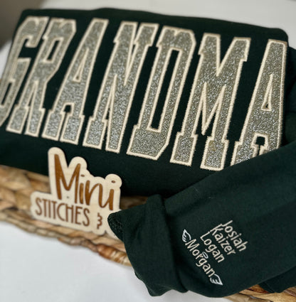 Glitter Title Sweatshirt | MAMA, GRANNY, NANA