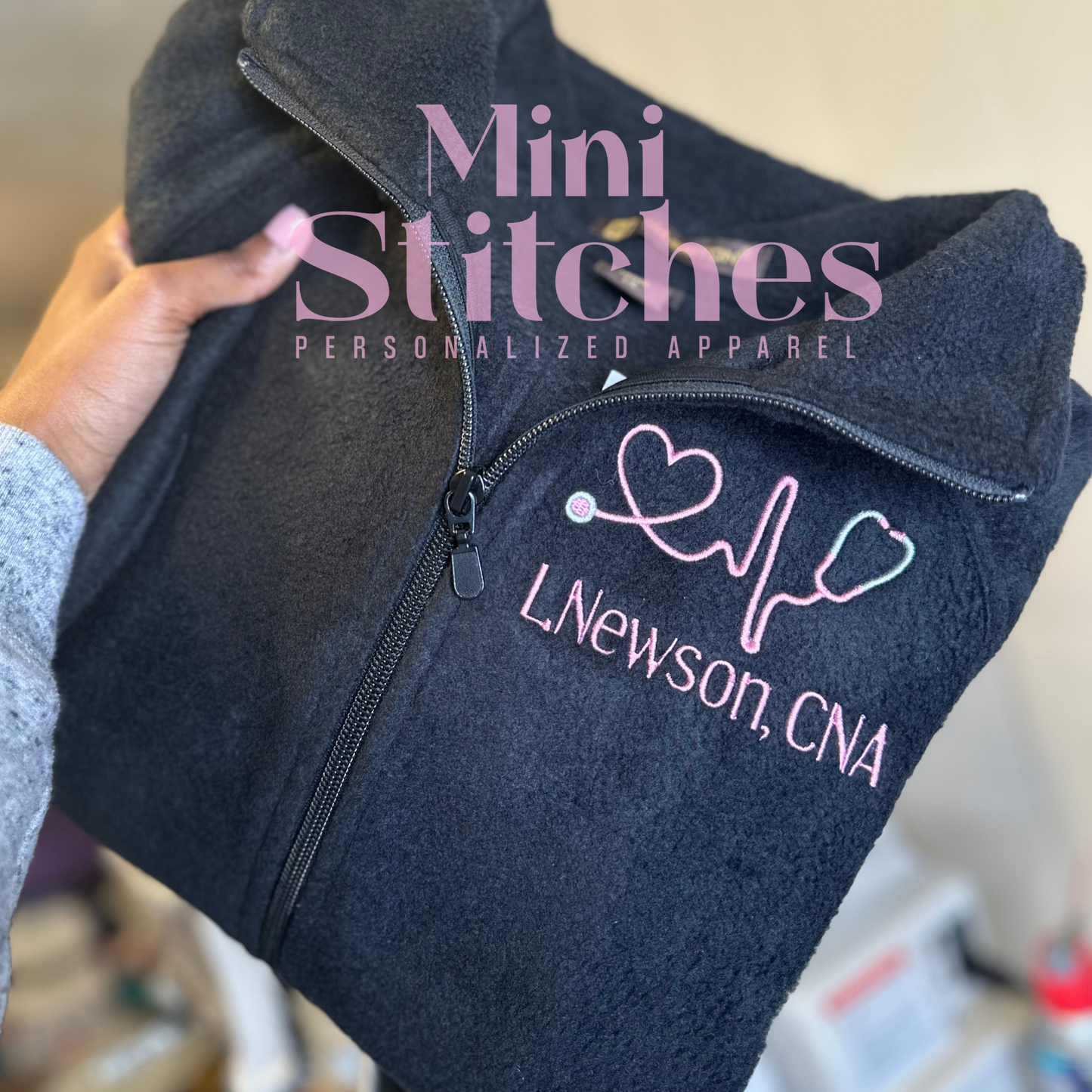 Personalized Healthcare Embroidered Fleece Jacket
