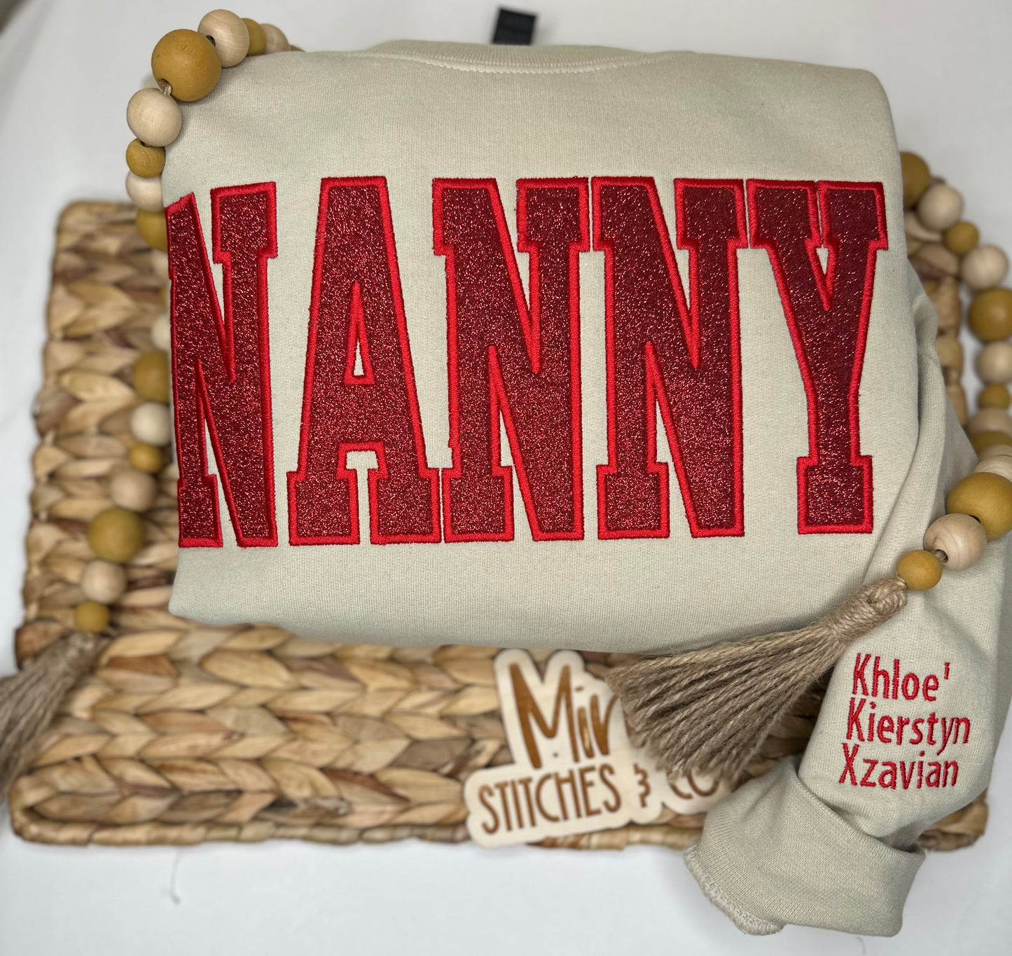 Glitter Title Sweatshirt | MAMA, GRANNY, NANA