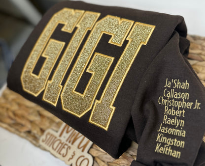 Glitter Title Sweatshirt | MAMA, GRANNY, NANA