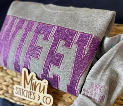Glitter Wifey Sweatshirt