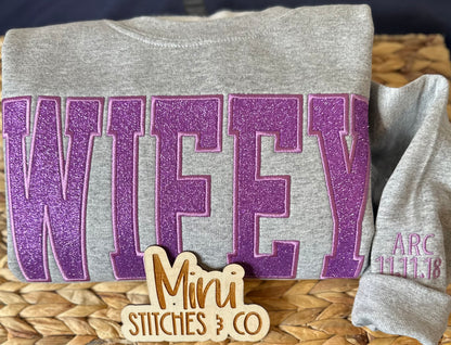 Glitter Wifey Sweatshirt