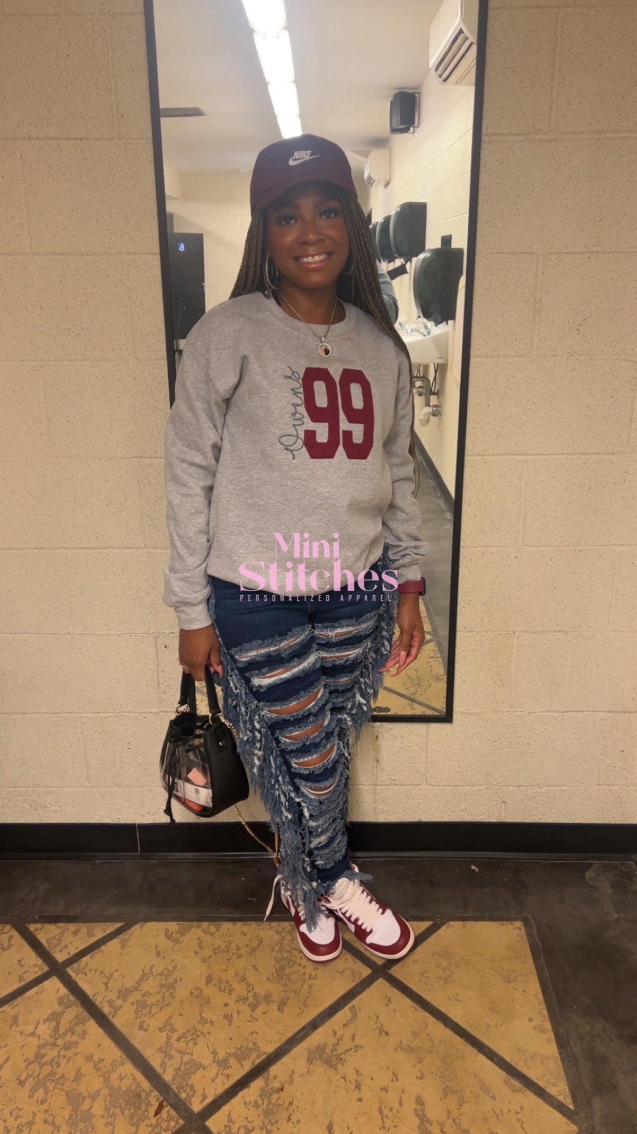 Custom Varsity Number Shirt or Sweatshirt – Personalized Name & Number