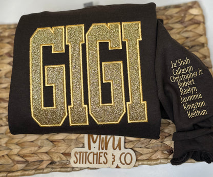 Glitter Title Sweatshirt | MAMA, GRANNY, NANA