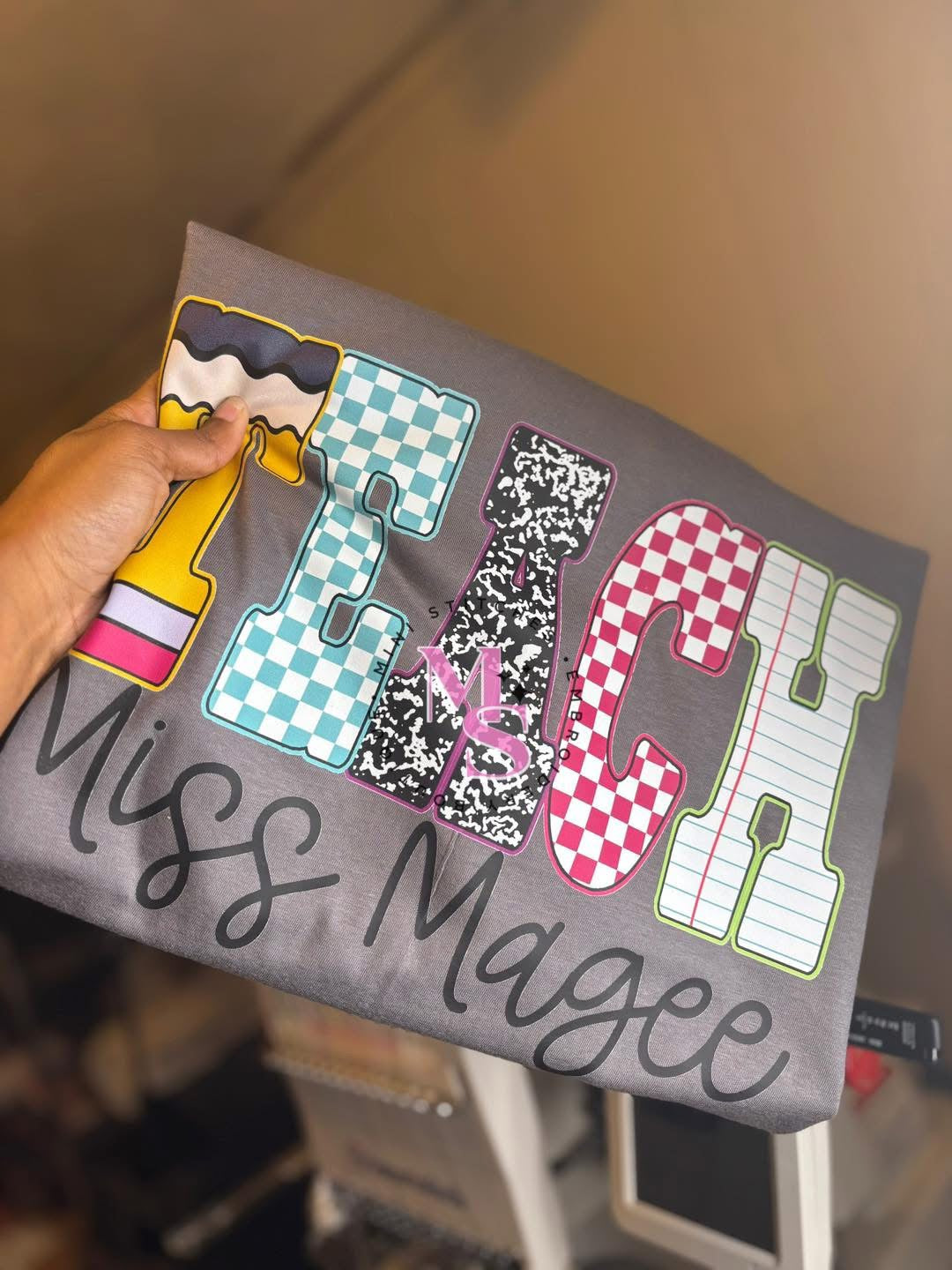 Personalized Teach Graphic Tee