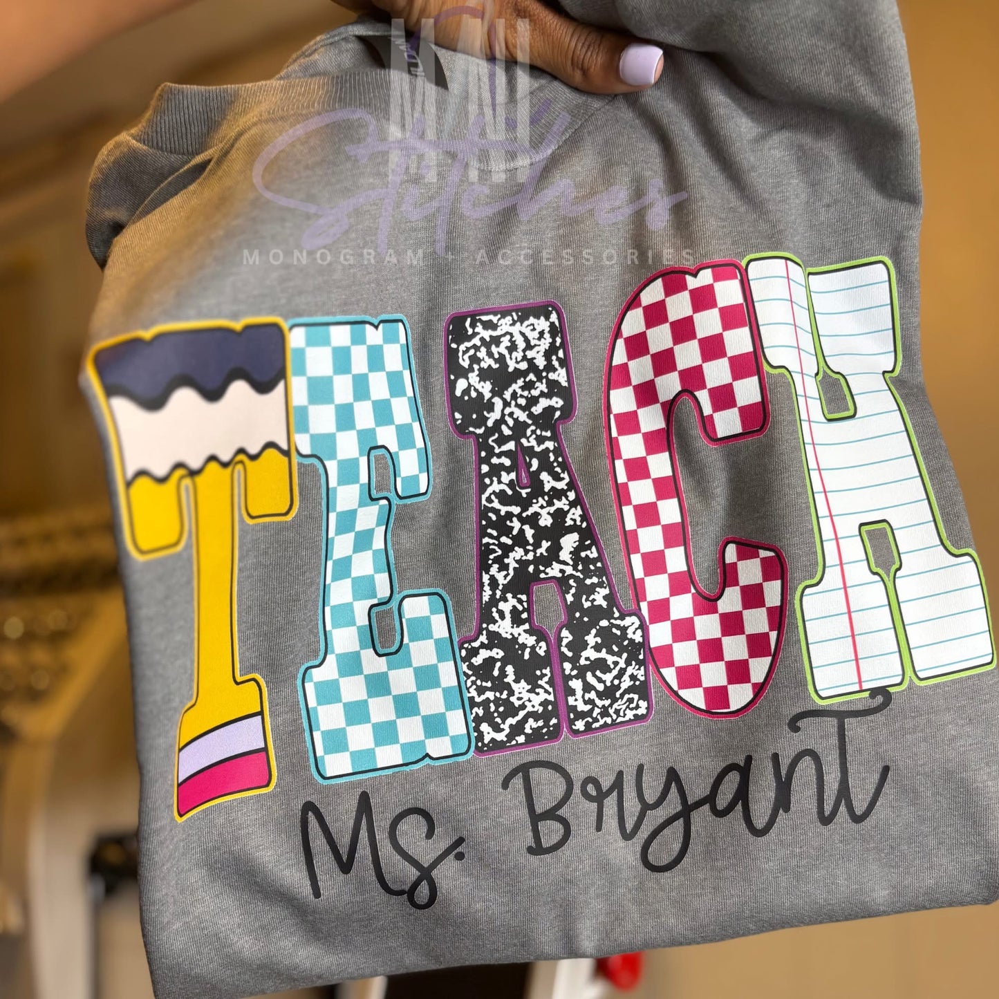 Personalized Teach Graphic Tee