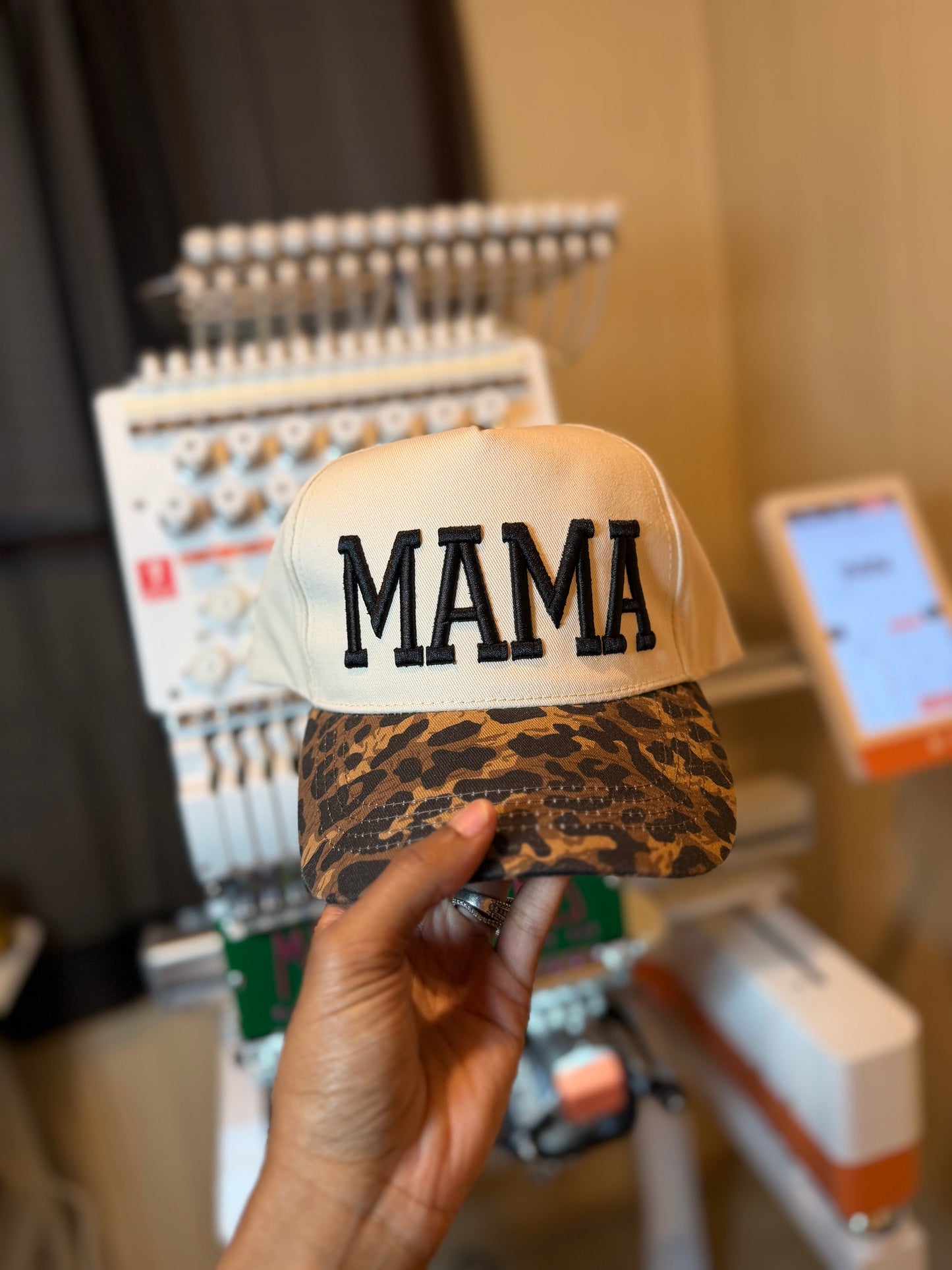 Leopard Title 3D Puff Hat