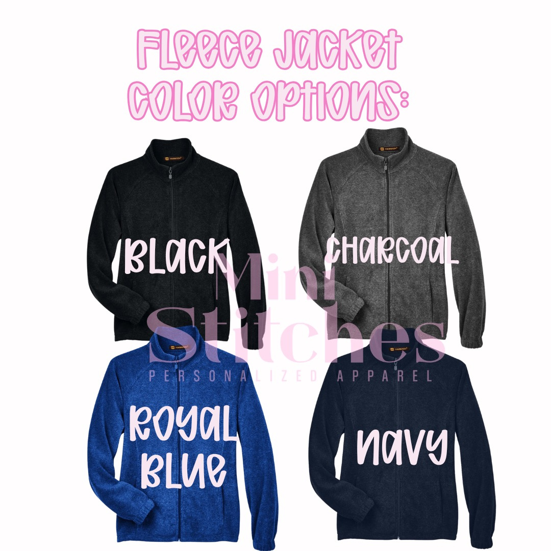 Personalized Healthcare Embroidered Fleece Jacket