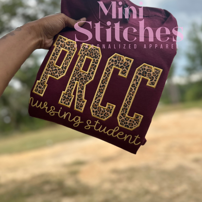 Leopard PRCC Nursing Student Sweatshirt