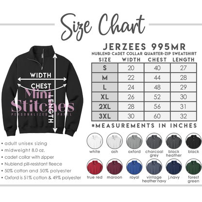 Monogrammed Quarter Zip